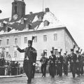 "Annaberger Bergorchester" bei Bergparade zur Vorweihnachtszeit in Annaberg-Buchholz - 1984