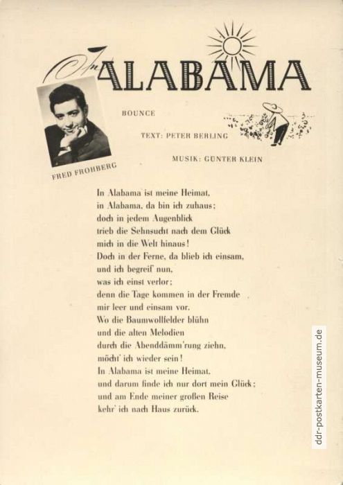 "Alabama", Bounce von Fred Frohberg / Klein / Berling