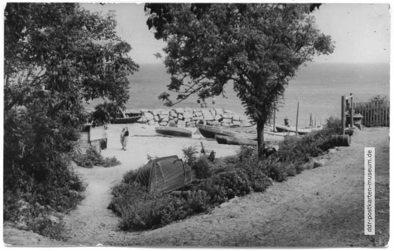 Vitt, Blick zum Bootshafen - 1960