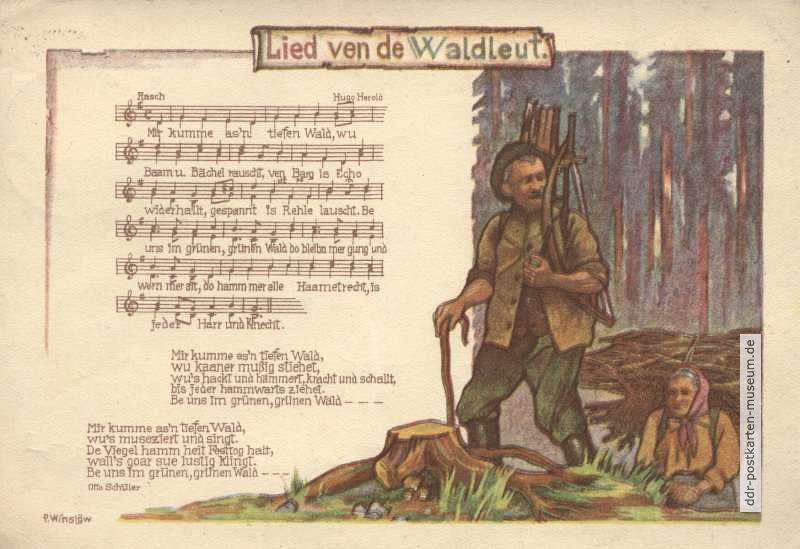 Titel "Lied ven de Waldleut" von Hugo Herold / Otto Schüler - 1948
