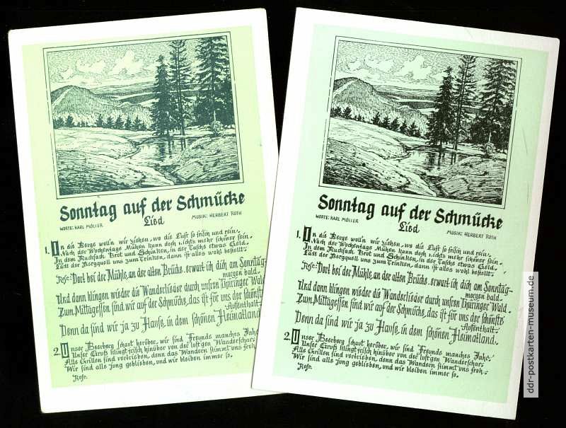 Titel "Sonntag auf der Schmücke" von Karl Müller / Herbert Roth - 1954
