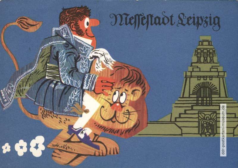 Werbepostkarte Nr. 6211 der Messestadt Leipzig - 1968