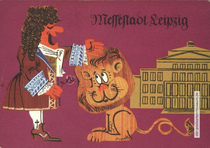 Werbepostkarte Nr. 6212 der Messestadt Leipzig - 1968