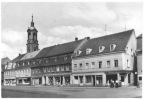 Geschäfte am Markt, Kirche - 1965