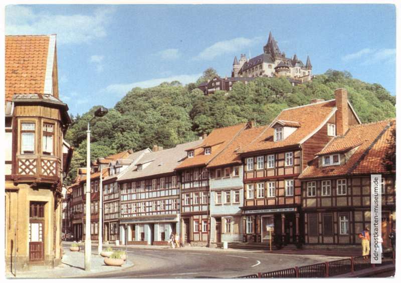 Schöne Ecke mit Blick zum Schloß Wernigerode - 1983