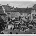Wochenmarkt auf dem Marktplatz - 1956