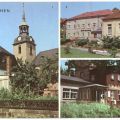 Blick zur Kirche, Haus Bergland, Mönchswalder Bergbaude - 1974