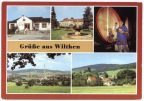 Jugend-Club, Betriebsferienheim Bergland, Im VEB Weinbrand Wilthen, Blick auf Wilthen und zum Großen Picho - 1984