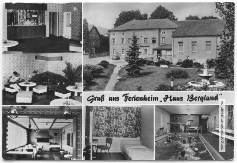 Betriebsferienheim "Haus Bergland" mit HO-Gaststätte - 1985
