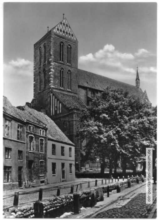 Nikolaikirche mit Mühlengrube - 1962