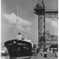 Frachtschiff M.S. "Insel Riems" im Hafen von Wismar - 1969