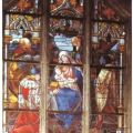 Schloßkirche, Darstellung "Christi Geburt" in Glasmalerei - 1983