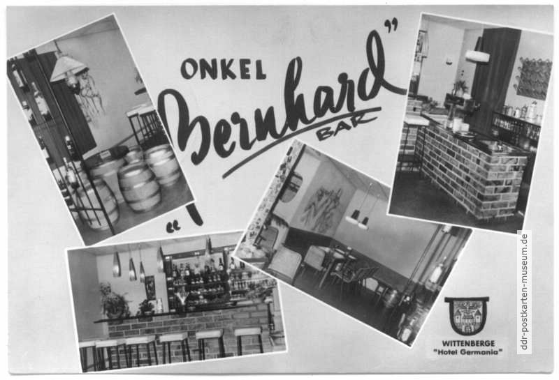 "Onkel Bernhard Bar" im Hotel Germania - 1970