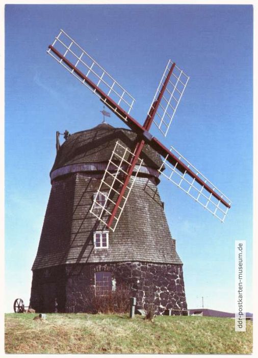 Holländermühle, erbaut 1883, heute Museum (Technisches Denkmal) - 1989
