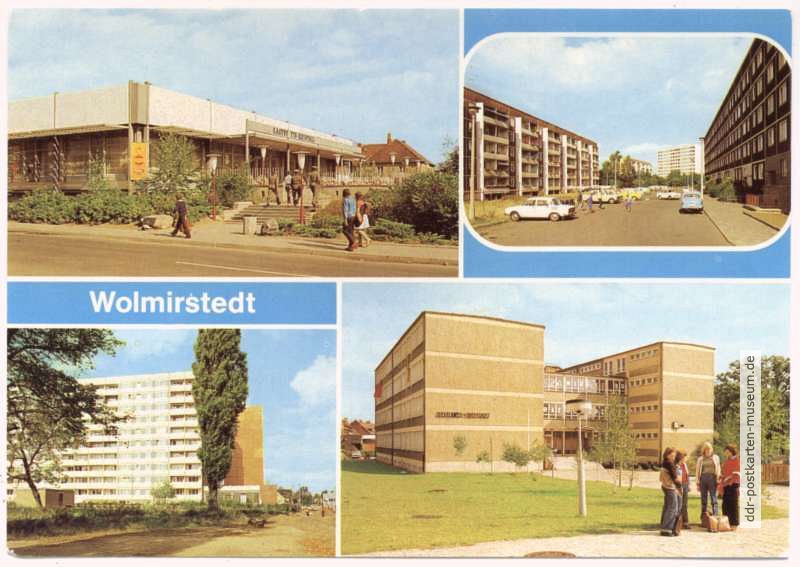 HO-Gaststätte "Kristall", Geschwister-Scholl-Straße, Neubauten, Diesterweg-Oberschule - 1986