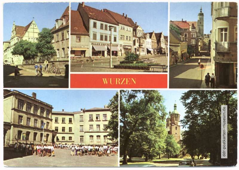 Domgasse, Markt, Wenceslaigasse, Diesterweg-Oberschule, Dom - 1979